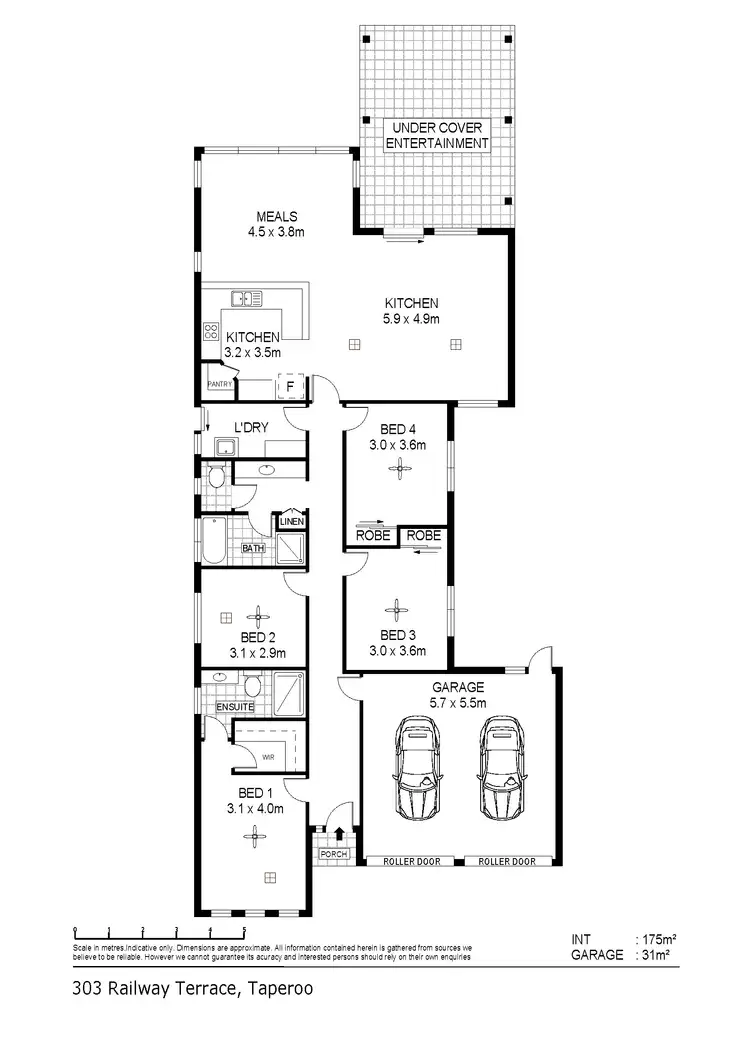 Floorplan of Homely house listing, 303 Railway Tce, Taperoo SA