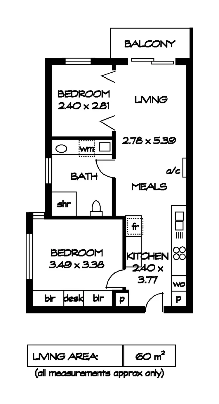 Floorplan of Homely unit listing, Unit 3/559 Torrens Rd, Woodville SA