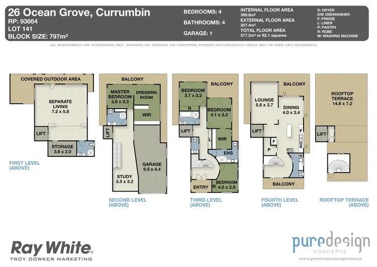 Floorplan of Homely house listing, 26 Ocean Gr, Currumbin QLD
