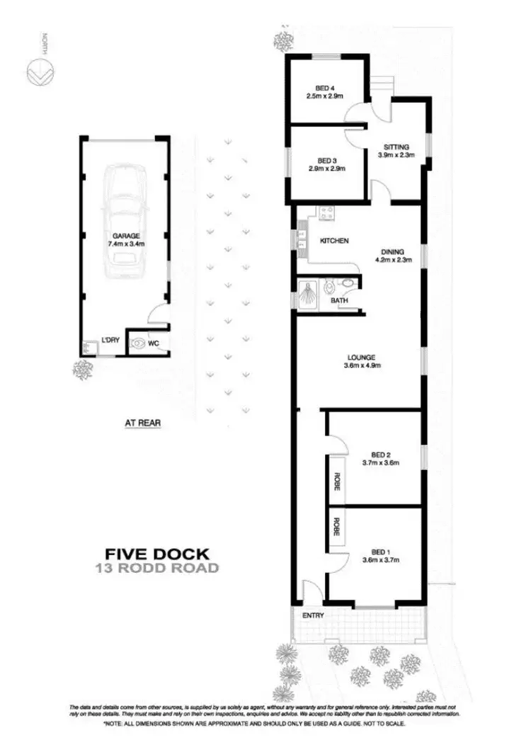 Floorplan of Homely house listing, 13 Rodd Rd, Five Dock NSW