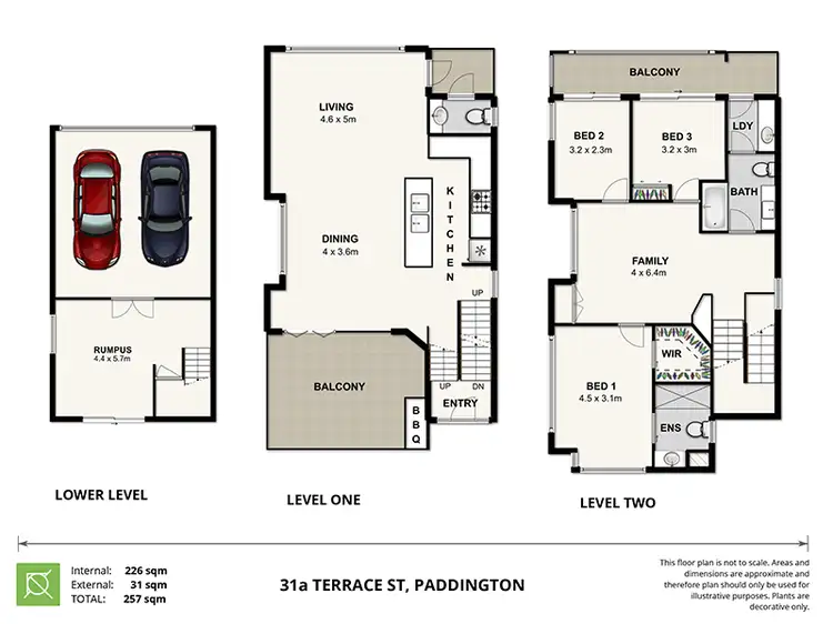 Floorplan of Homely house listing, 31A Terrace St, Paddington QLD