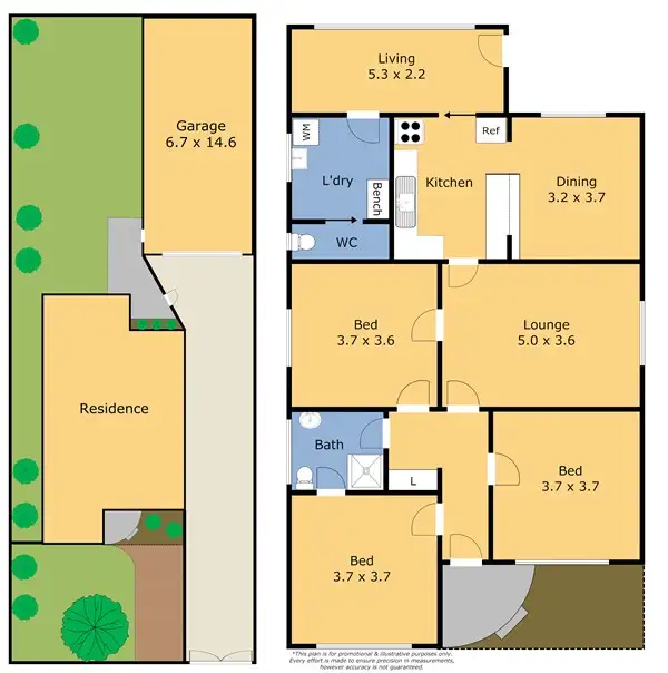 Floorplan of Homely house listing, 36 Roseneath St, North Geelong VIC