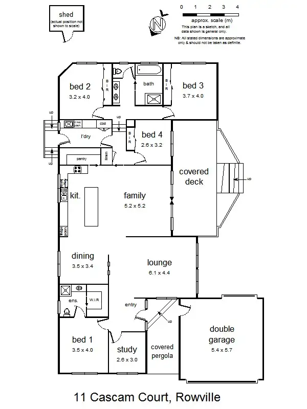 Floorplan of Homely house listing, 11 Cascam Ct, Rowville VIC