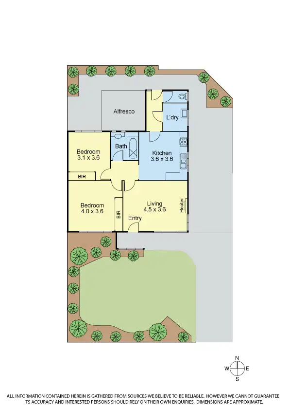 Floorplan of Homely other listing, 6 Mary Ave, Heidelberg Heights VIC