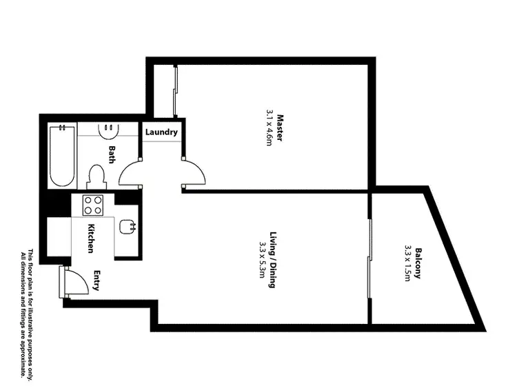 Floorplan of Homely apartment listing, 1707/570 Queen St, Brisbane (CBD) QLD