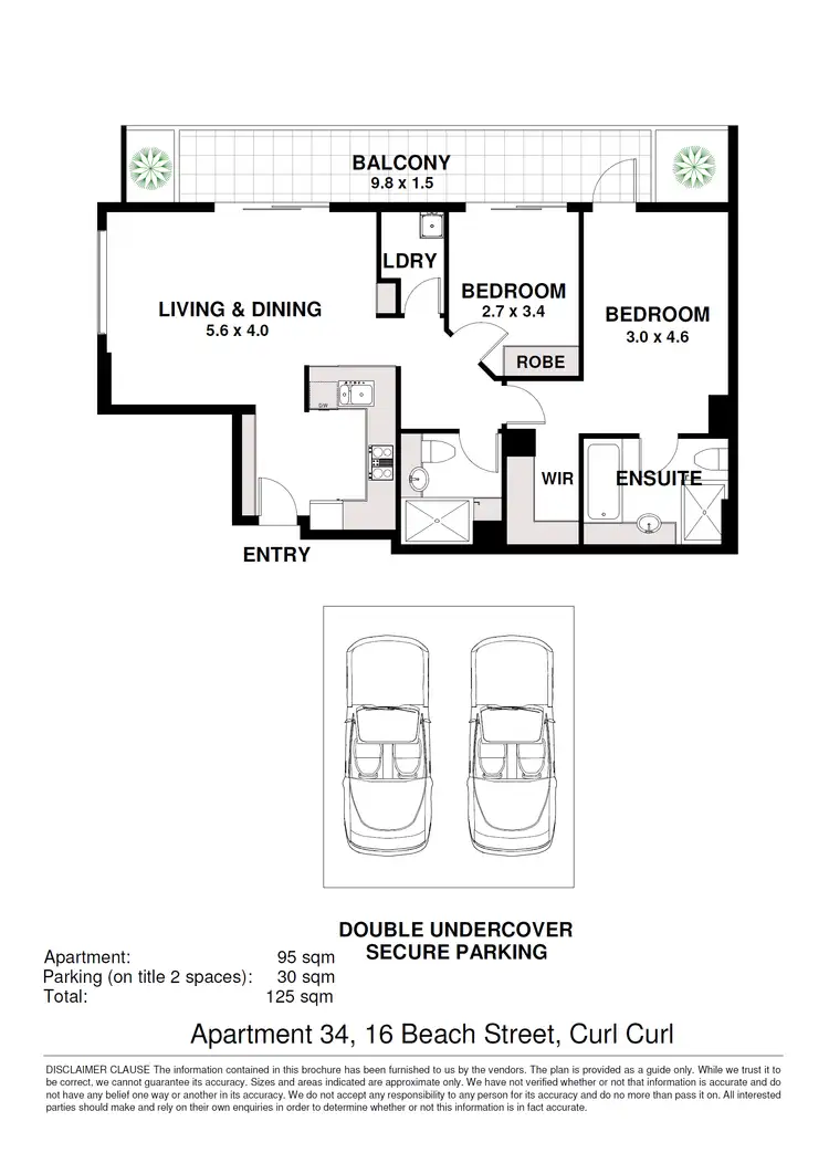 Floorplan of Homely apartment listing, 34/ 16 Beach St, Curl Curl NSW