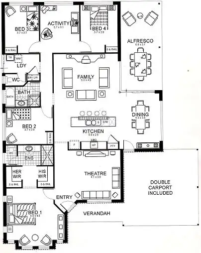 Floorplan of Homely house listing, 19 Quinine Cres, Byford WA