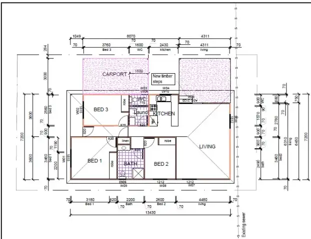Floorplan of Homely house listing, 60A Fitzroy St, Mayfield NSW
