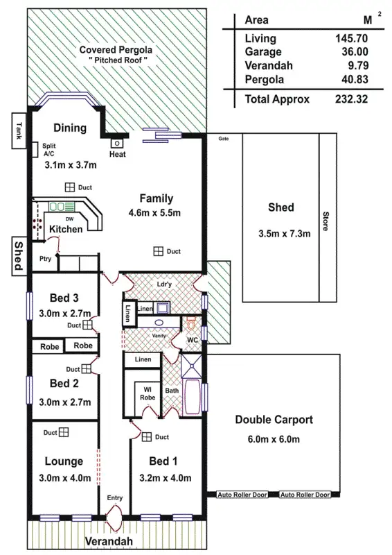 Floorplan of Homely house listing, 23 Klauber St, Lyndoch SA