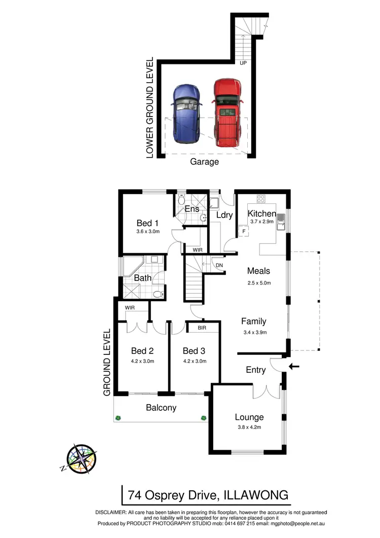 Floorplan of Homely house listing, 74 Osprey Dr, Illawong NSW