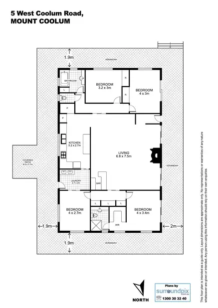 Floorplan of Homely house listing, 5 West Coolum Rd, Mount Coolum QLD