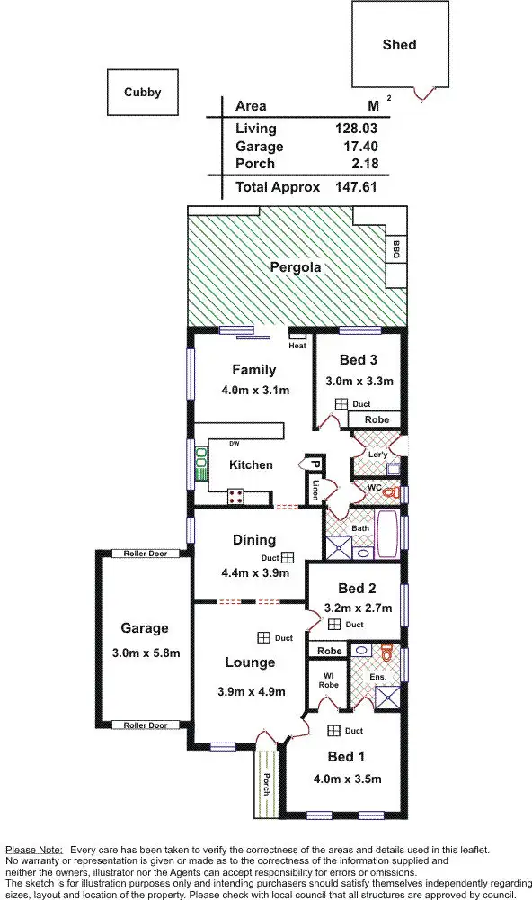 Floorplan of Homely house listing, 86A Pridham Blvd, Aldinga Beach SA