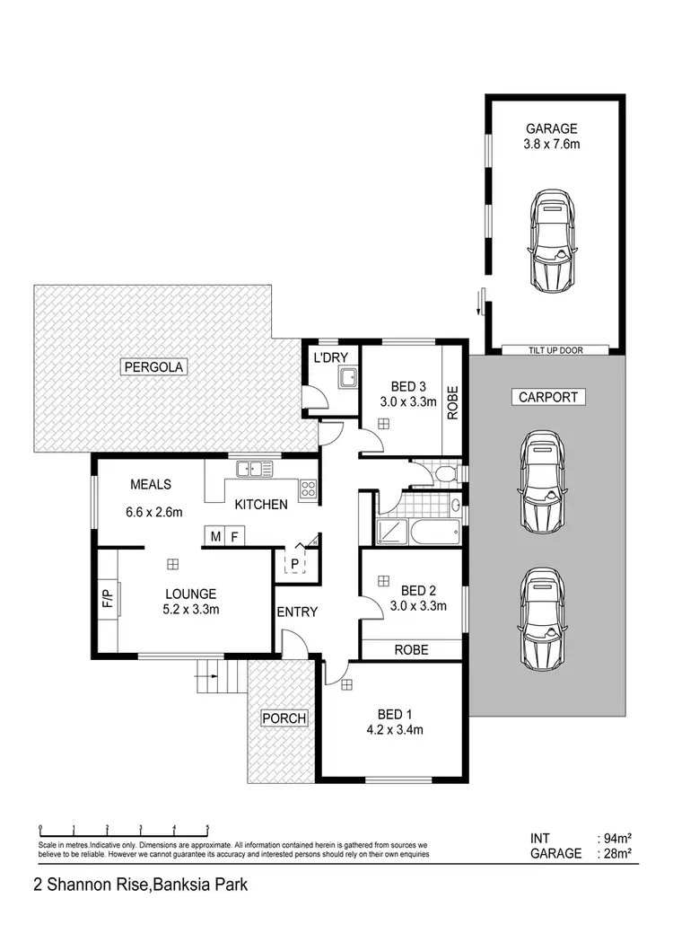 Floorplan of Homely house listing, 2 Shannon Rse, Banksia Park SA