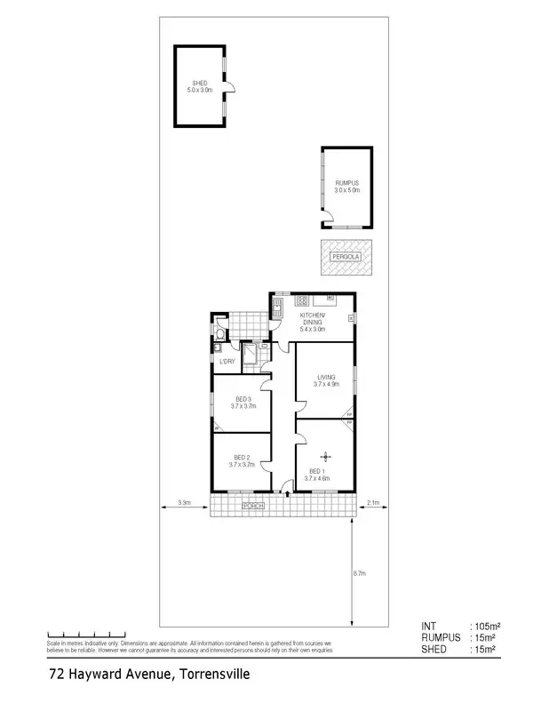 Floorplan of Homely house listing, 72 Hayward Ave, Torrensville SA