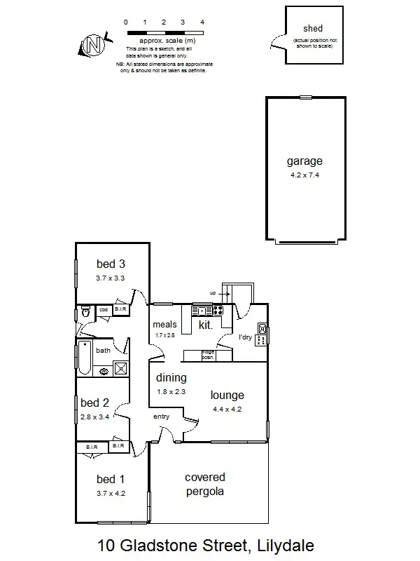 Floorplan of Homely house listing, 10 Gladstone St, Lilydale VIC