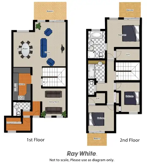 Floorplan of Homely apartment listing, 8335 Magnolia Drive E, Hope Island QLD