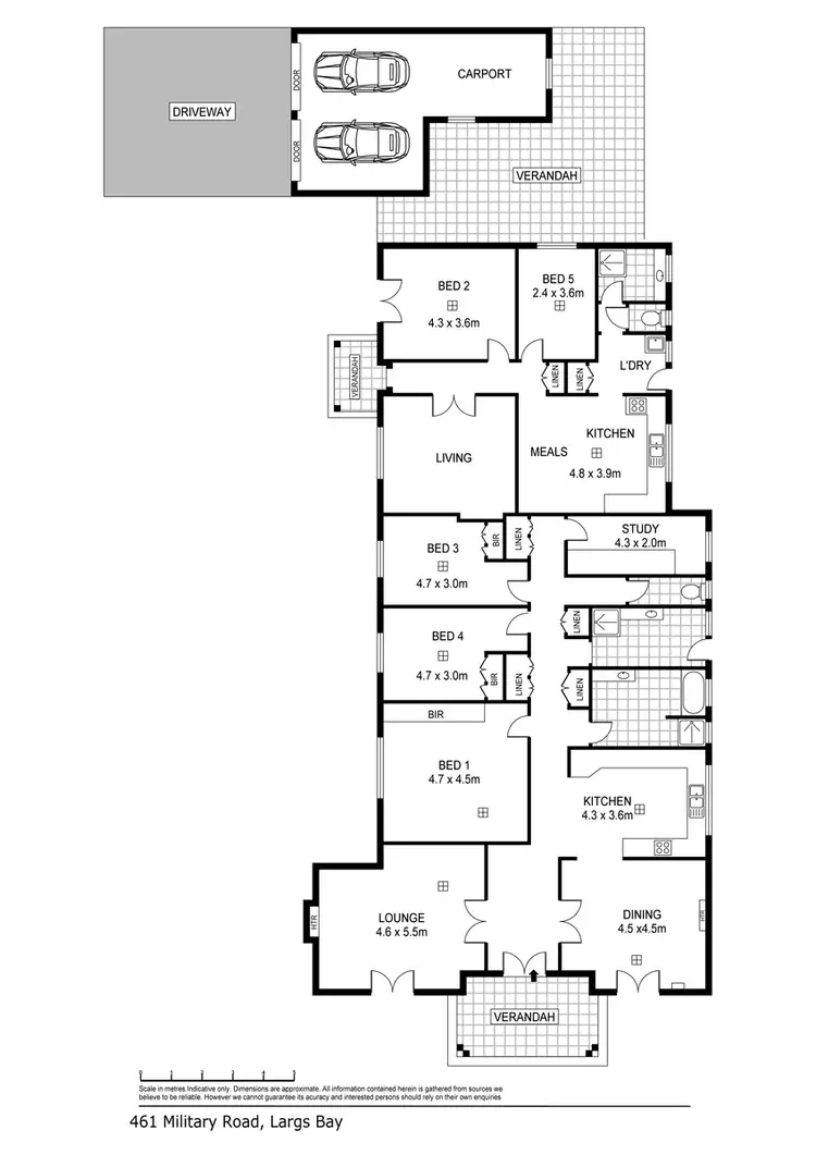 Floorplan of Homely house listing, 461 Military Rd, Largs Bay SA