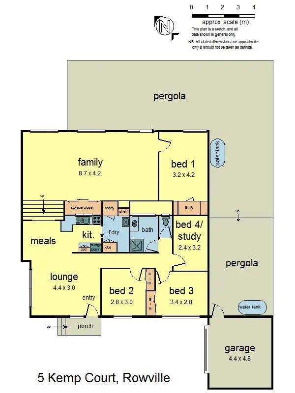 Floorplan of Homely house listing, 5 Kemp Ct, Rowville VIC