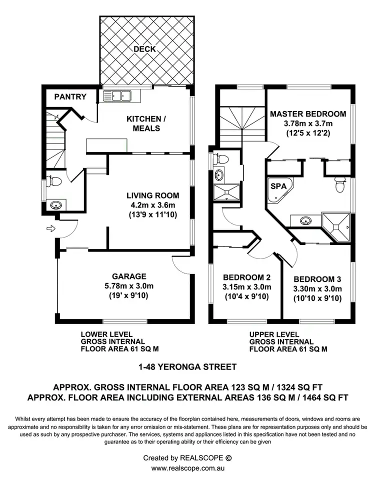 Floorplan of Homely townhouse listing, 1/48 Yeronga St, Yeronga QLD