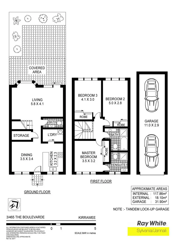 Floorplan of Homely unit listing, 3/465 The Blvde, Kirrawee NSW