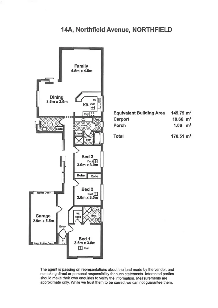 Floorplan of Homely house listing, 14a Northfield Rd, Northfield SA