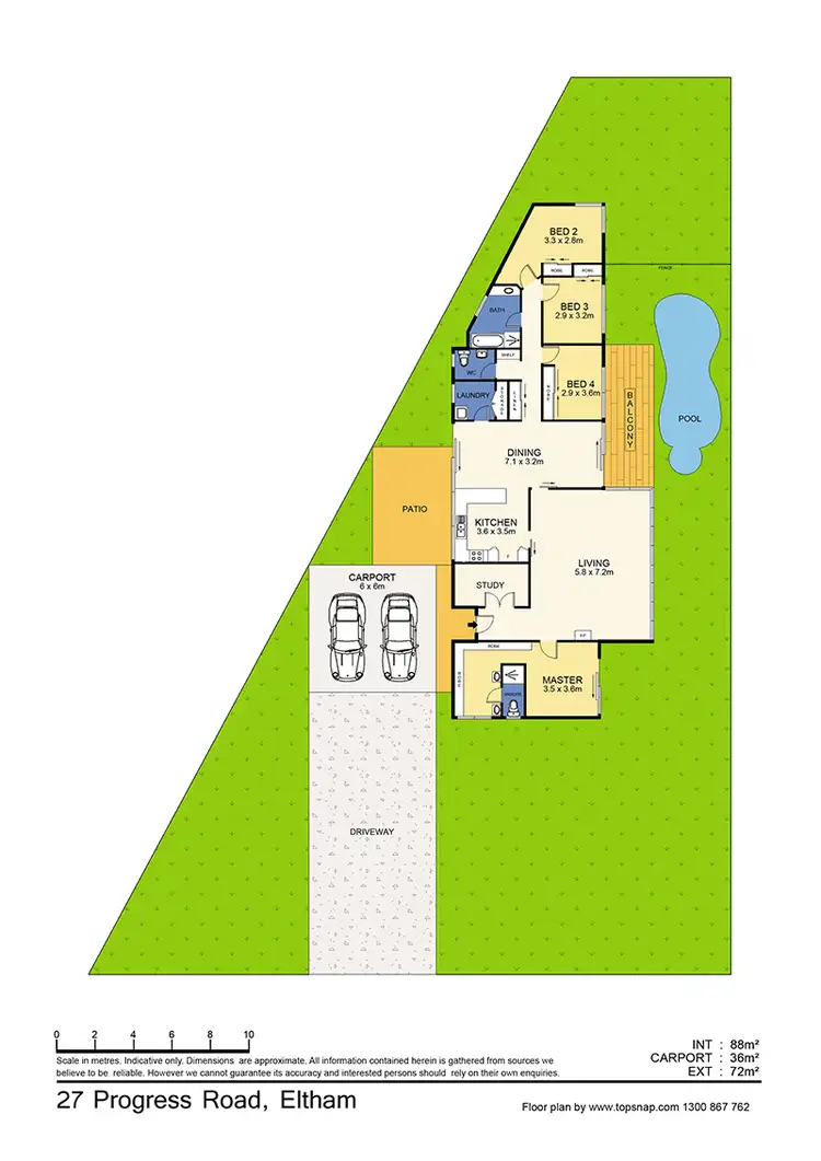 Floorplan of Homely house listing, 27 Progress Rd, Eltham North VIC