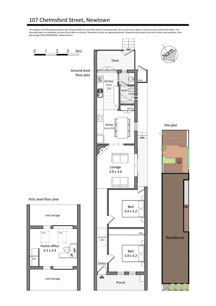 Floorplan of Homely house listing, 107 Chelmsford St, Newtown NSW