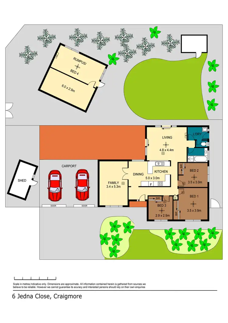 Floorplan of Homely house listing, 6 Jedna Cl, Craigmore SA