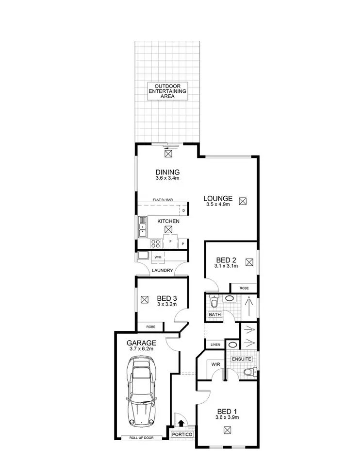 Floorplan of Homely house listing, 177 Rowley Rd, Aldinga Beach SA