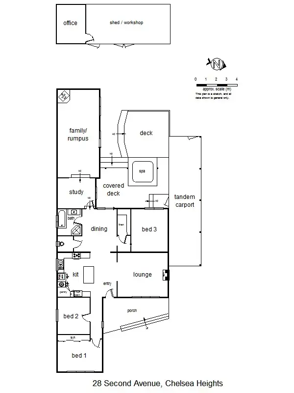 Floorplan of Homely house listing, 28 Second Ave, Chelsea Heights VIC
