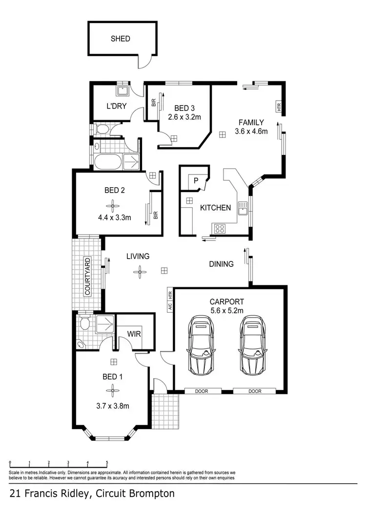 Floorplan of Homely house listing, 21 Francis Ridley Cct, Brompton SA