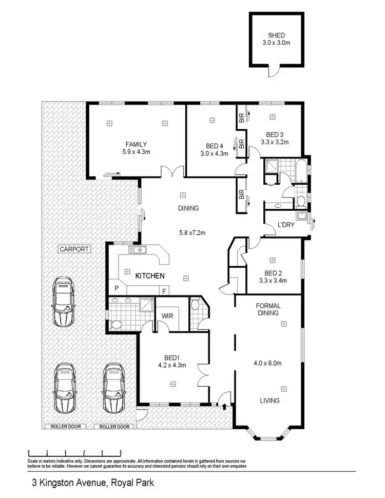 Floorplan of Homely house listing, 3 Kingston Ave, Royal Park SA