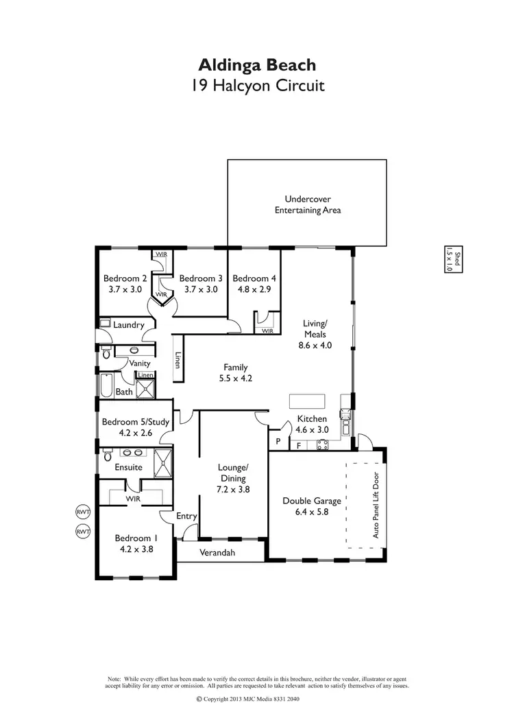 Floorplan of Homely house listing, 19 Halcyon Cct, Aldinga Beach SA
