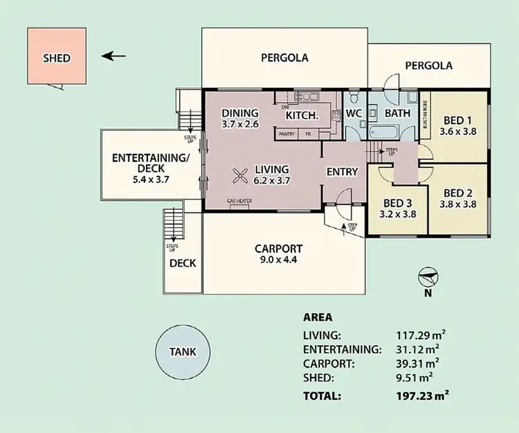 Floorplan of Homely house listing, 38 Lake View Cres, Highbury SA