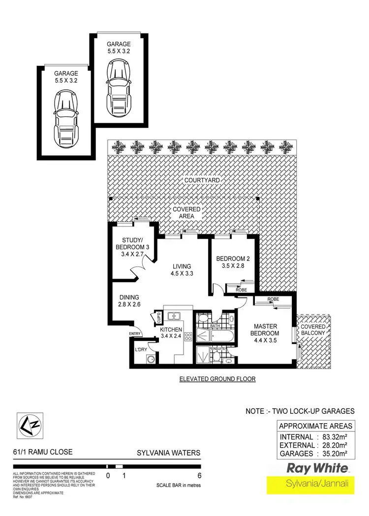 Floorplan of Homely unit listing, 61/1 Ramu Cl, Sylvania Waters NSW