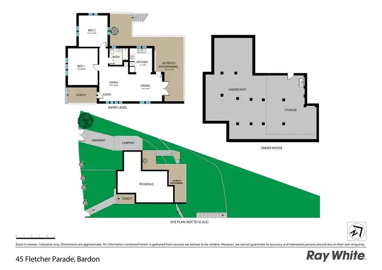 Floorplan of Homely house listing, 45 Fletcher Pde, Bardon QLD
