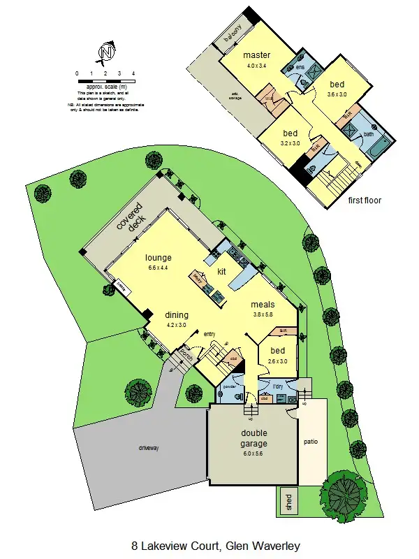 Floorplan of Homely house listing, 8 Lakeview Ct, Glen Waverley VIC