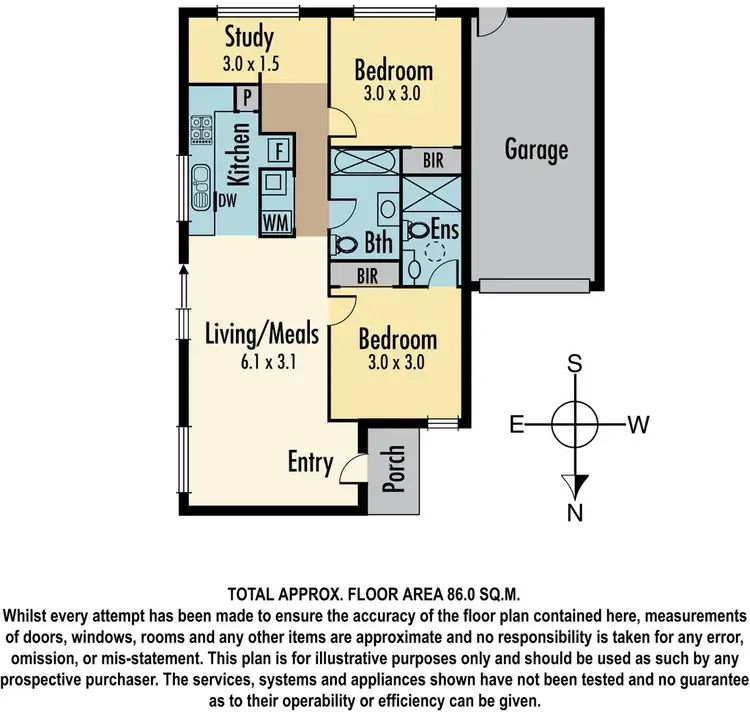 Floorplan of Homely unit listing, 6/220 Huntingdale Rd, Huntingdale VIC