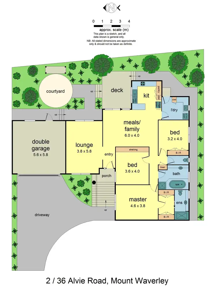 Floorplan of Homely townhouse listing, 2/36 Alvie Rd, Mount Waverley VIC