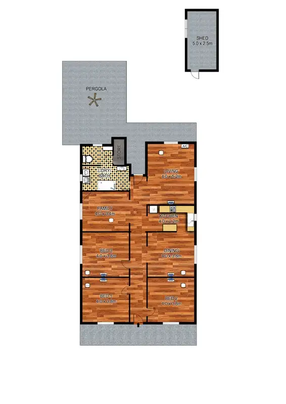 Floorplan of Homely house listing, 36 Bagot Ave, Mile End SA
