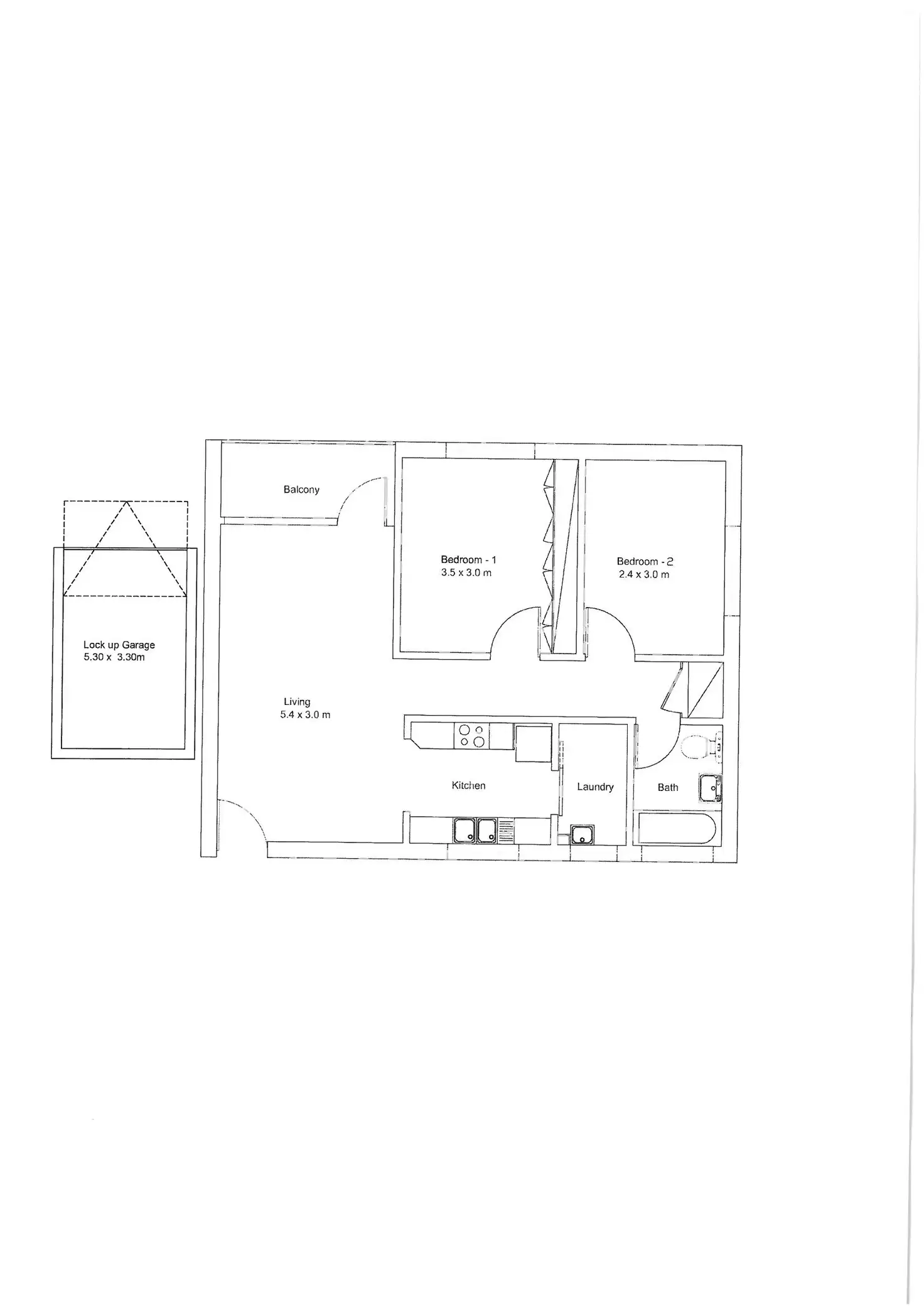 Floorplan of Homely unit listing, 12/42 Belmore St, Ryde NSW