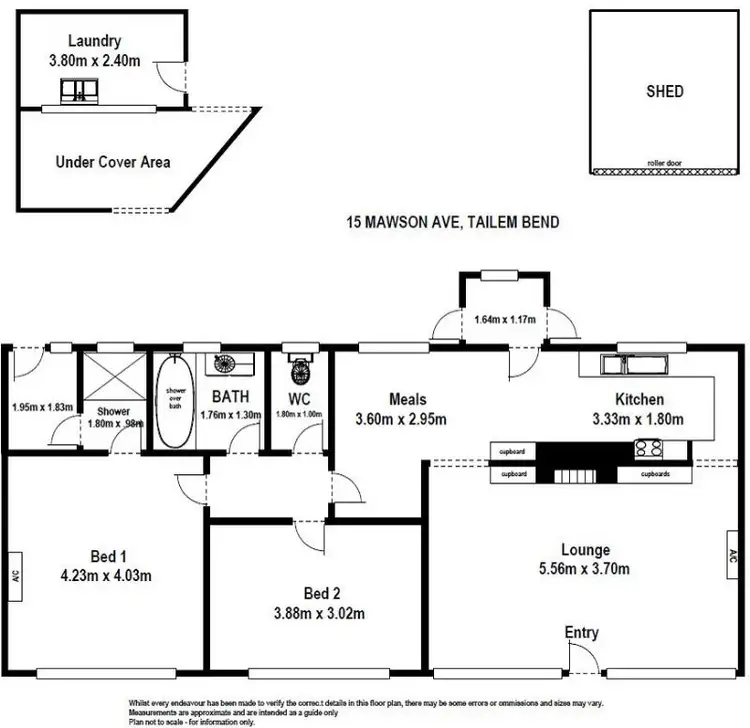 Floorplan of Homely house listing, 15 Mawson Ave, Tailem Bend SA