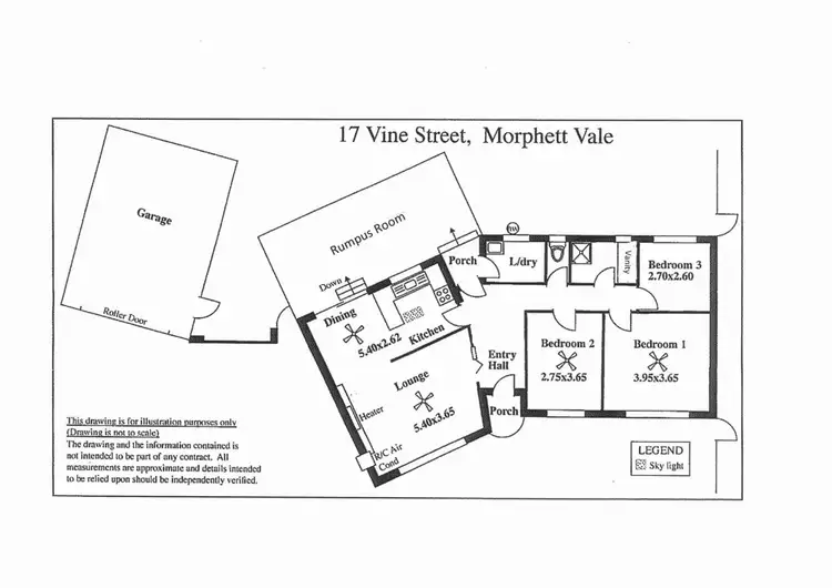 Floorplan of Homely house listing, 17 Vine St, Morphett Vale SA