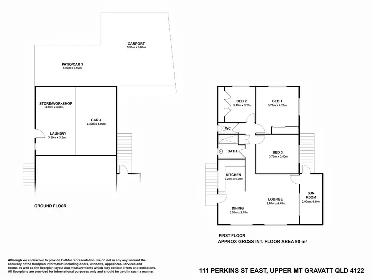 Floorplan of Homely house listing, 111 Perkins St, Upper Mount Gravatt QLD