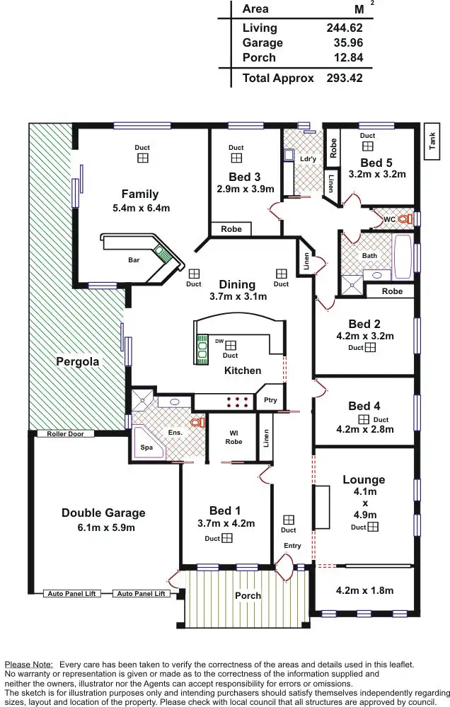 Floorplan of Homely house listing, 14 Sedge St, Aldinga Beach SA