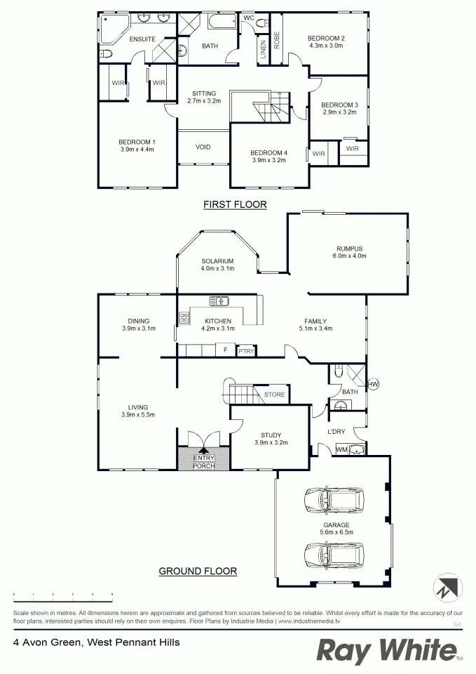 Floorplan of Homely house listing, * 4 Avon Grn, West Pennant Hills NSW