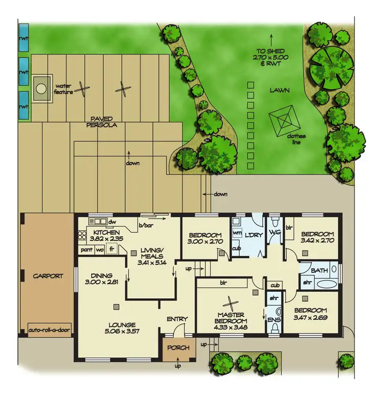 Floorplan of Homely house listing, 2 Lake View Cres, Highbury SA