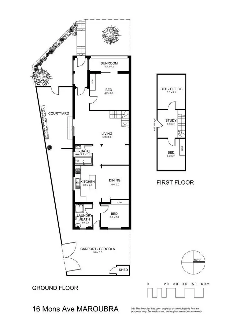 Floorplan of Homely house listing, 16 Mons Ave, Maroubra NSW