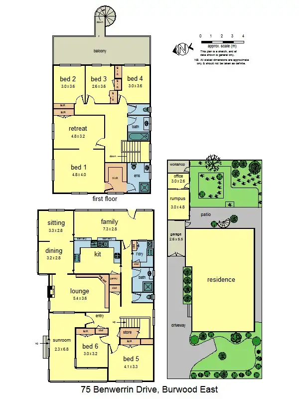 Floorplan of Homely house listing, 75 Benwerrin Dr, Burwood East VIC