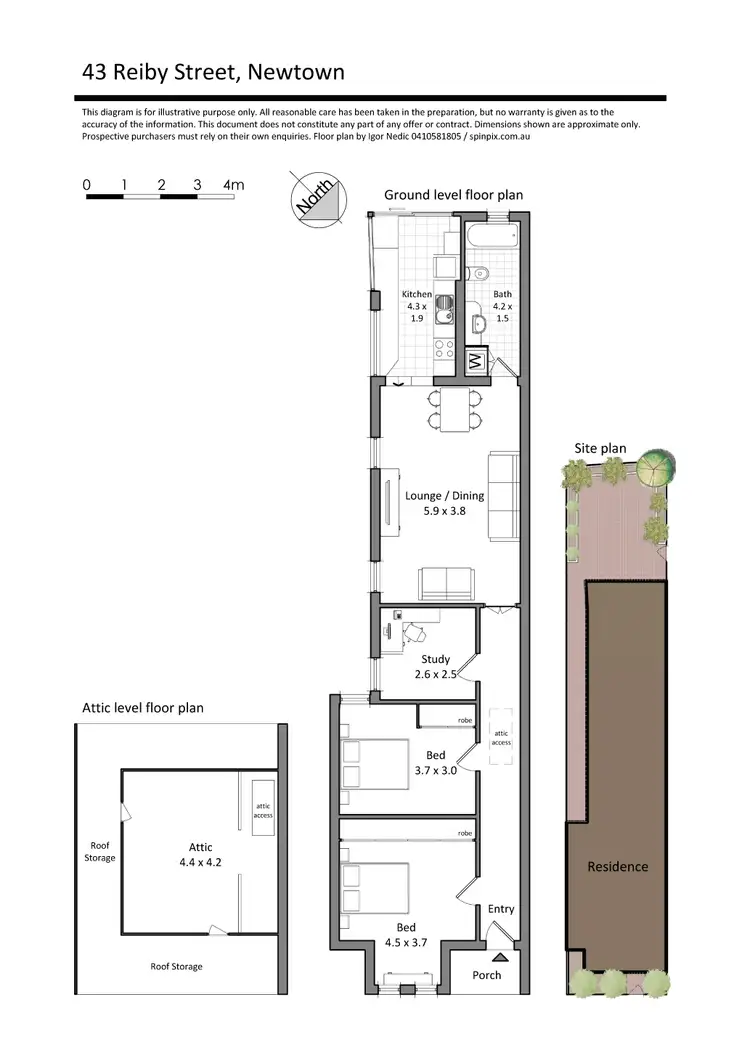 Floorplan of Homely house listing, 43 Reiby St, Newtown NSW